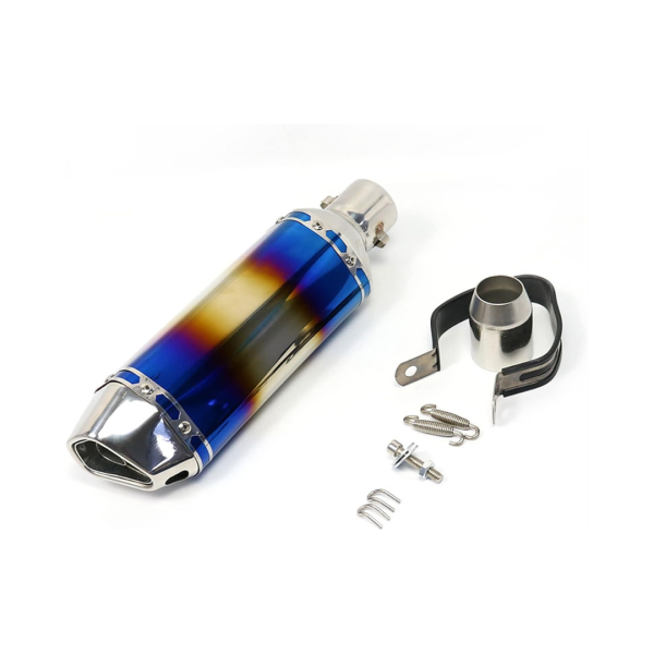 Exosto Akrapovic 6 Lados Tornasol Azul Aaa