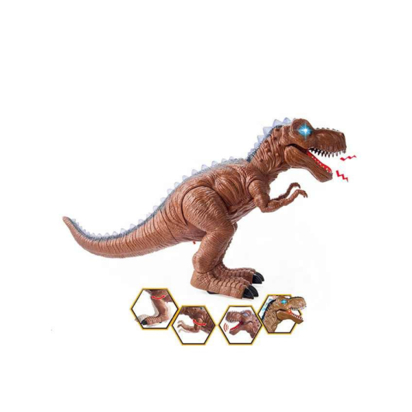 Dinosaurio T-rex Con Luces Y Sonidos - Imagen 3