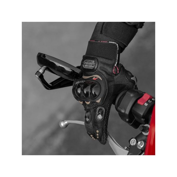Guantes De Protección Fibra De Carbono Para Motocicleta y Ciclismo - Imagen 3