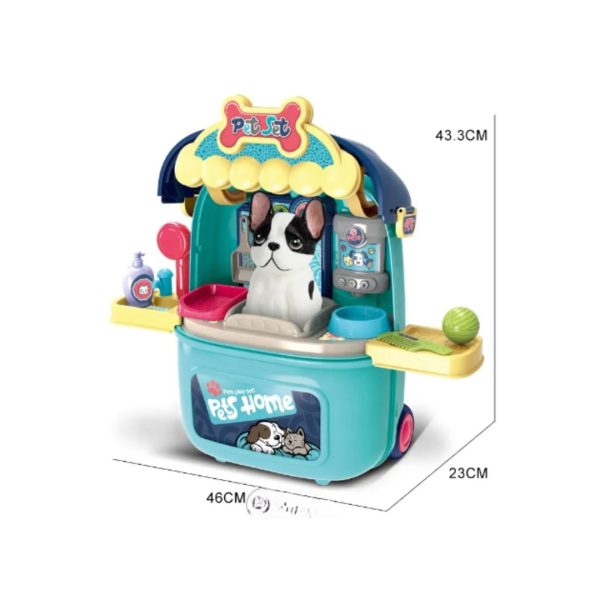 Juego Maleta Veterinaria Cuidado Mascota Didactico Niños - Imagen 4