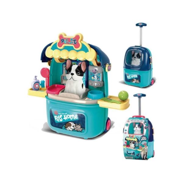 Juego Maleta Veterinaria Cuidado Mascota Didactico Niños
