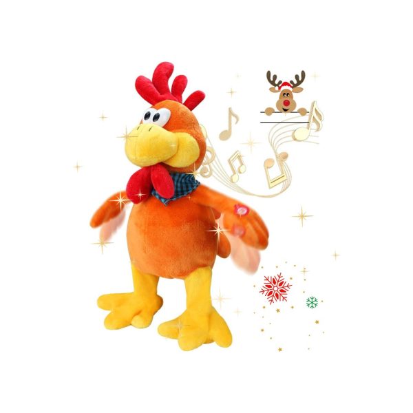 Juguetes De Peluche Con Forma De Pato, Sapo y Gallo Musical Con Movimiento Y Sonido - Imagen 4