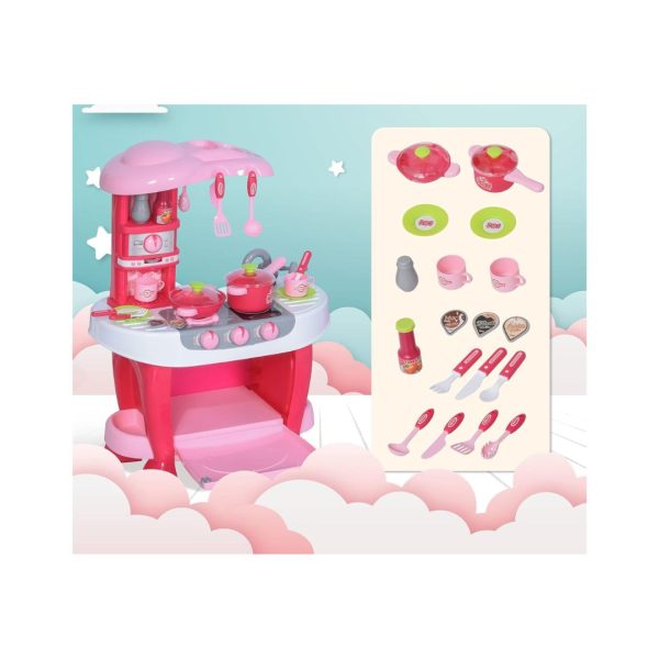 Set de cocina infantil, incluye horno con luz y sonido, ollas Didactico - Imagen 5
