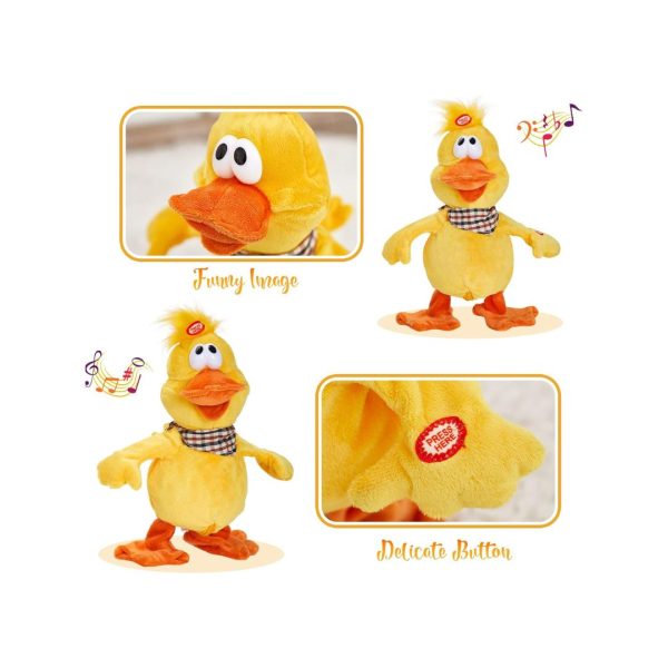 Juguetes De Peluche Con Forma De Pato, Sapo y Gallo Musical Con Movimiento Y Sonido - Imagen 8