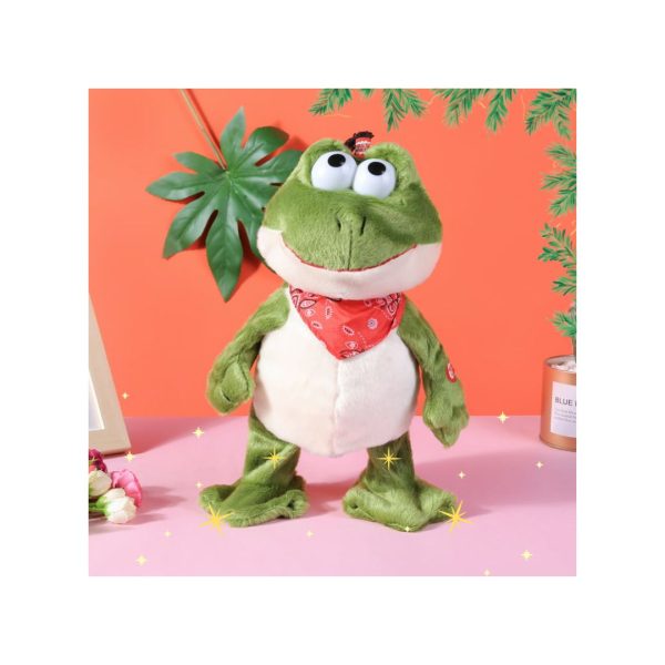 Juguetes De Peluche Con Forma De Pato, Sapo y Gallo Musical Con Movimiento Y Sonido - Imagen 3
