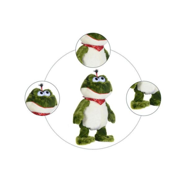 Juguetes De Peluche Con Forma De Pato, Sapo y Gallo Musical Con Movimiento Y Sonido - Imagen 9
