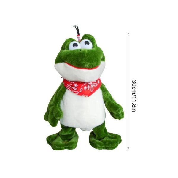 Juguetes De Peluche Con Forma De Pato, Sapo y Gallo Musical Con Movimiento Y Sonido - Imagen 6