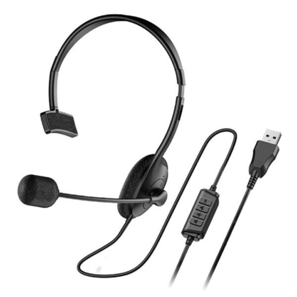 Diadema Genius HS  USB Monoaural con Micrófono Universal - Imagen 3