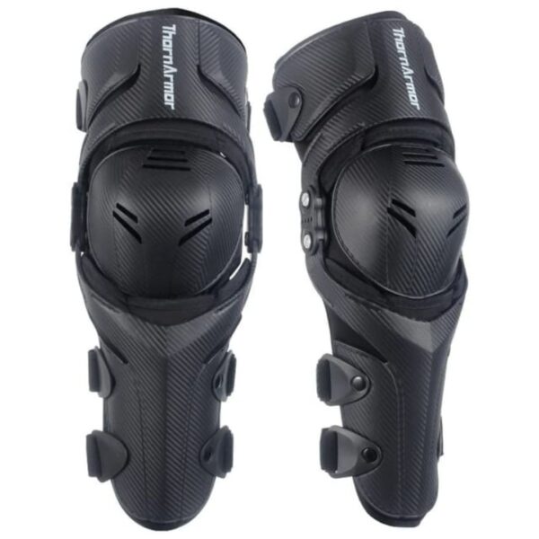 Rodilleras Ajustables De Protección Unisex Para Motociclistas - Imagen 3