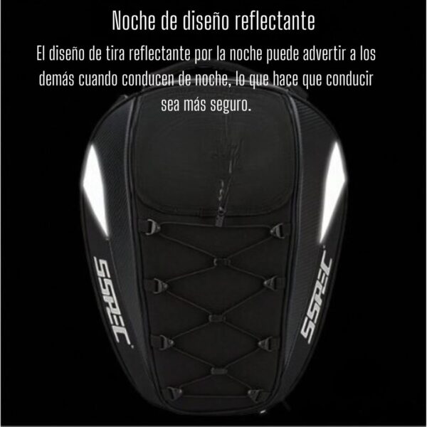 Maleta Parrilla Porta Casco Rígida Impermeable Reflectante - Imagen 4