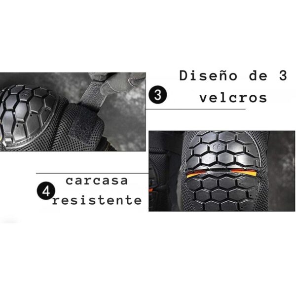Rodilleras Tipo Armadillo Para La Protección De Motociclistas - Imagen 5