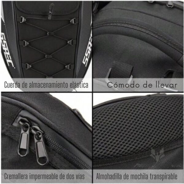 Maleta Parrilla Porta Casco Rígida Impermeable Reflectante - Imagen 9