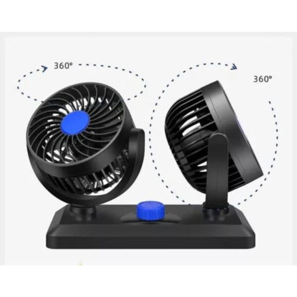 Ventilador Auto 360 Turbo Giratorio y Graduable Portátil 12V - Imagen 4