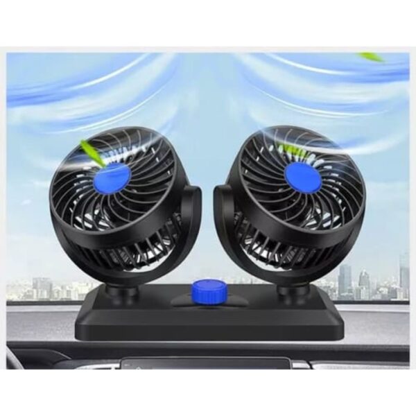 Ventilador Auto 360 Turbo Giratorio y Graduable Portátil 12V - Imagen 2