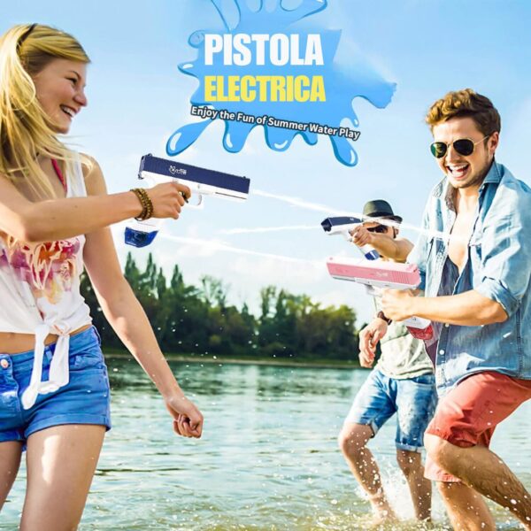 Pistola De Agua Eléctrica Automática Recargable Potente - Imagen 8