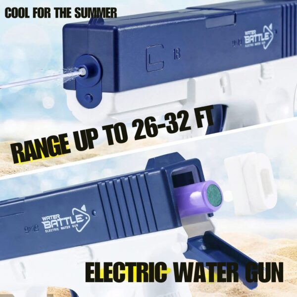 Pistola De Agua Eléctrica Automática Recargable Potente - Imagen 9
