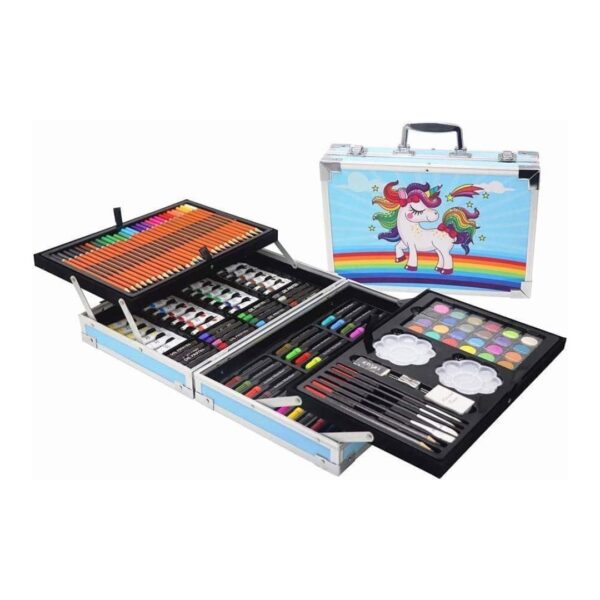 Kit Completo de Dibujo 145 Piezas Pinturas Marcadores y Más Maletín Portátil - Imagen 2