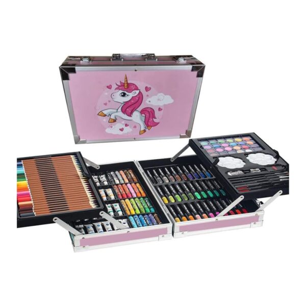 Kit Completo de Dibujo 145 Piezas Pinturas Marcadores y Más Maletín Portátil - Imagen 3