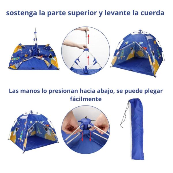 Carpa Juegos Infantil Espacio Privado y Portátil Niños Automática - Imagen 4