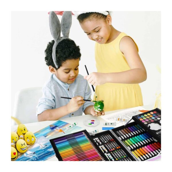Kit Completo de Dibujo 145 Piezas Pinturas Marcadores y Más Maletín Portátil - Imagen 5