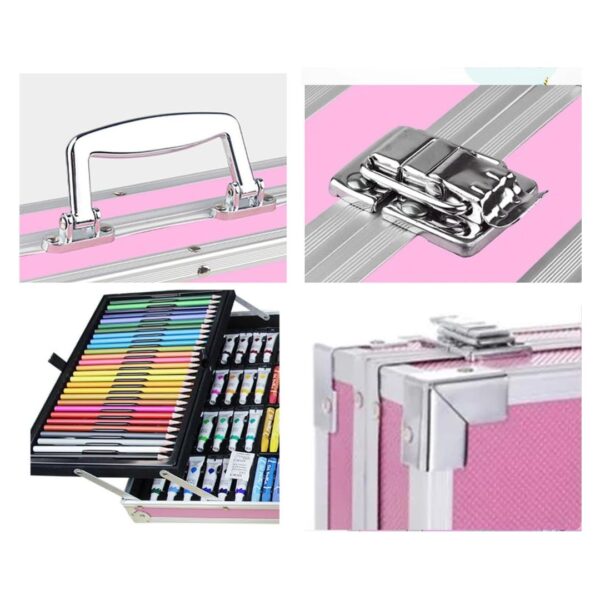 Kit Completo de Dibujo 145 Piezas Pinturas Marcadores y Más Maletín Portátil - Imagen 6