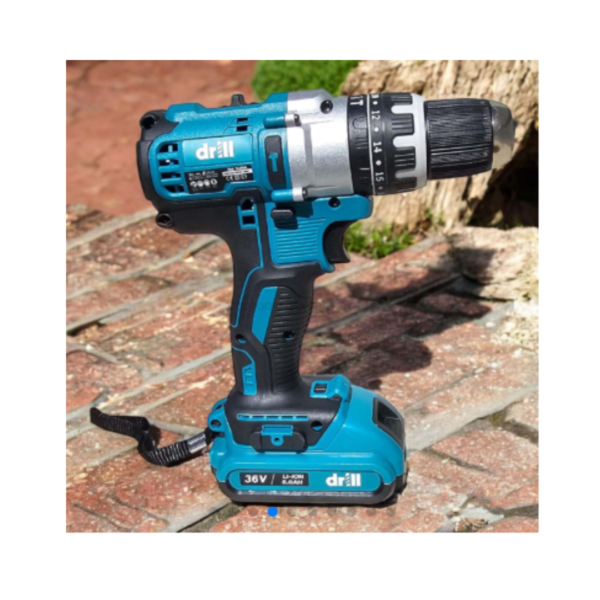 Taladro 36 Voltios Inalámbrico 2 Baterías y Accesorios DRILL - Imagen 3