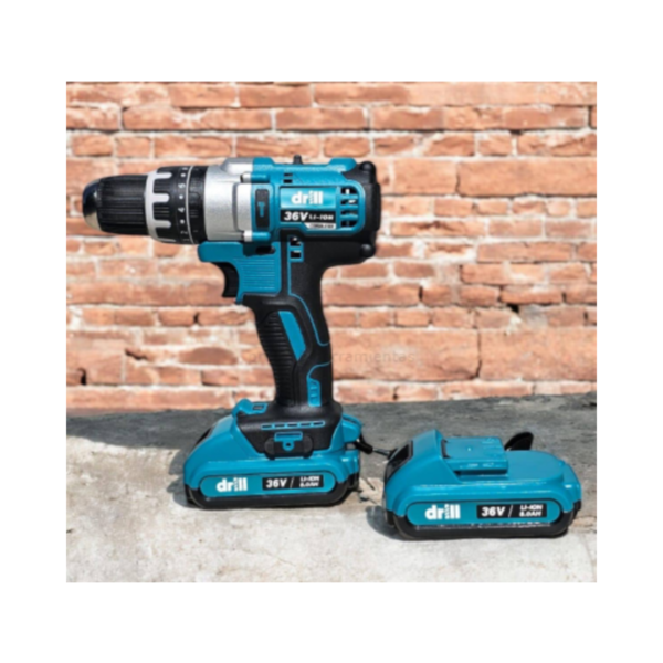 Taladro 36 Voltios Inalámbrico 2 Baterías y Accesorios DRILL - Imagen 4